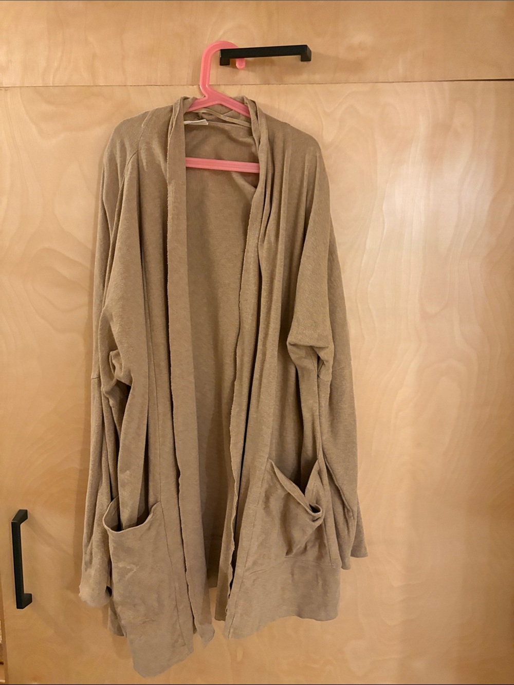 Pact Open-Front Pocket Cardigan Sweater - Camel/Tan